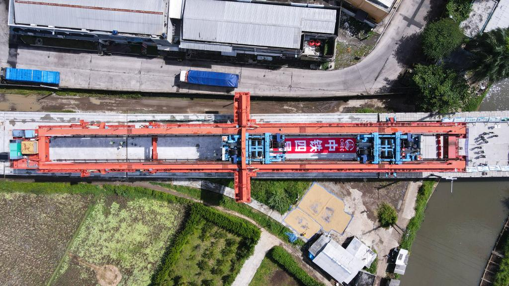 Box Girders Erected On Sections Of Indonesia's Jakarta-Bandung High ...