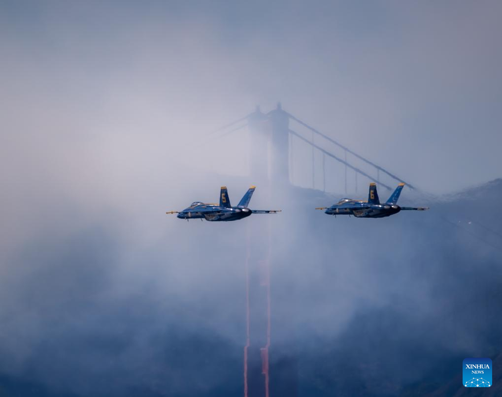 Air show of annual Fleet Week activities held in San FranciscoXinhua