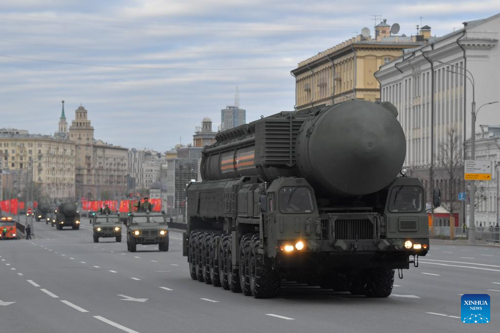 Rehearsal for Victory Day military parade held in MoscowXinhua