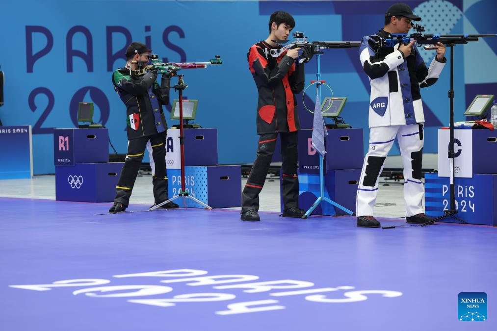 China's Sheng Lihao wins 2nd Paris Olympic gold with men's 10m air