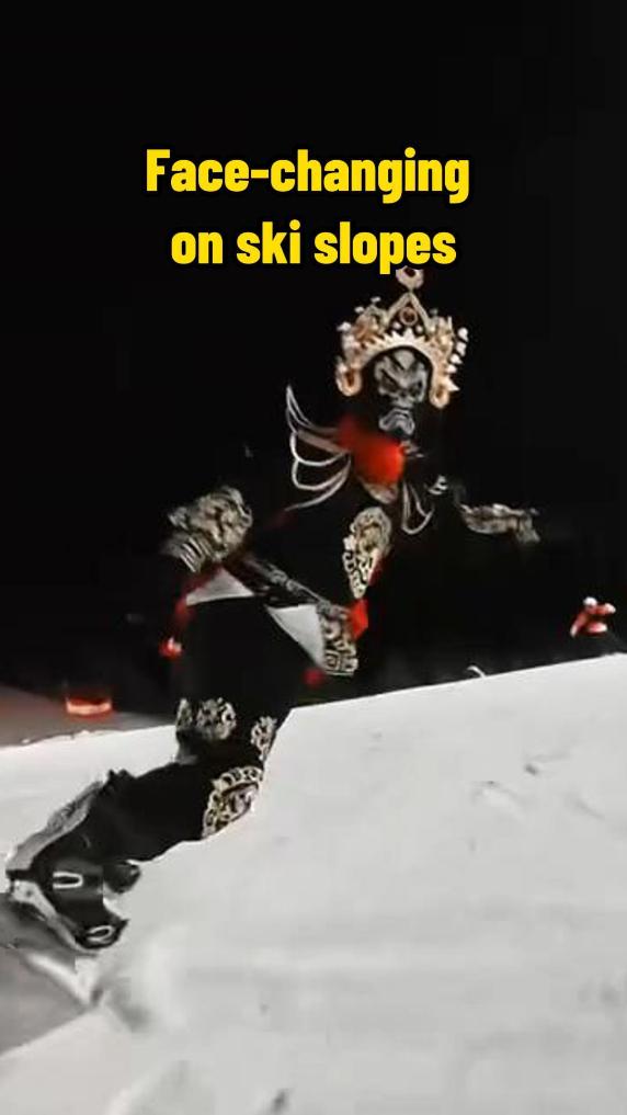 Face-changing on ski slopes