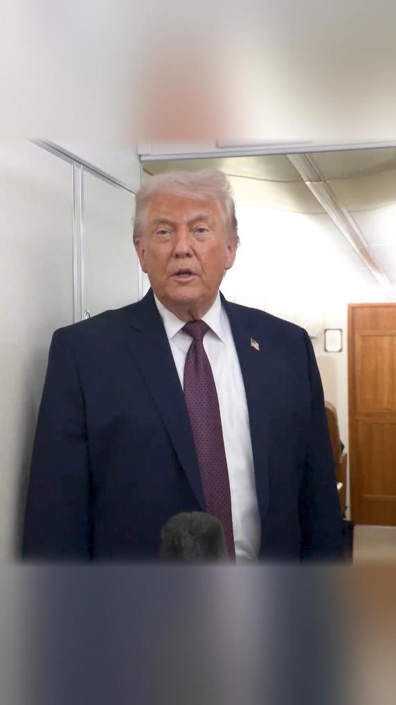 Trump touts "massive" U.S. forces heading toward Iran