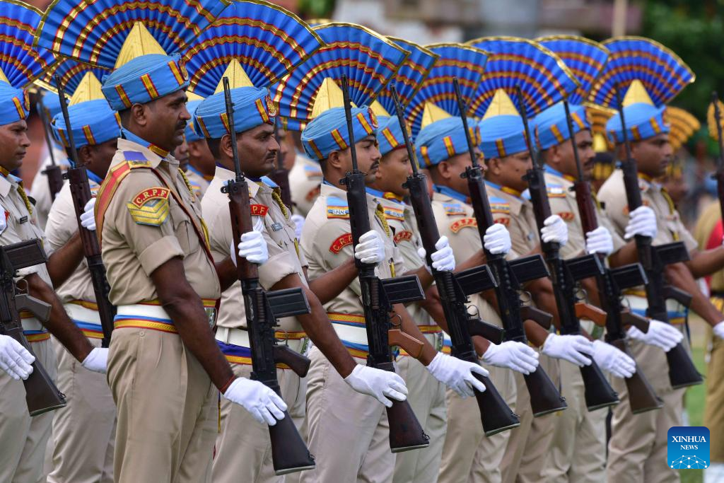 Parade held during India's Independence Day celebrations in AssamXinhua