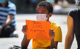 Demonstration over death of George Floyd held in Brussels, Belgium